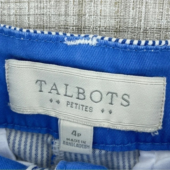 Talbots Blue Ankle Cropped Pants with Lightweight Fabric - Picture 6 of 9